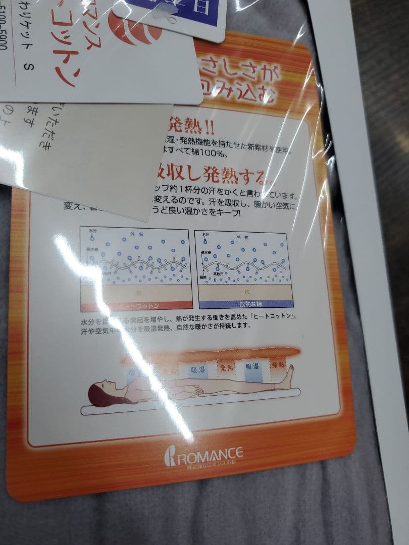 未使用品　ロマンス　小杉　ヒートコットン　ケット　シングル　140×200