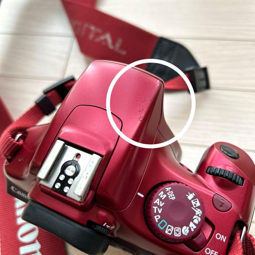 Canon EOS Kiss X50 レッド デジタル一眼レフカメラ