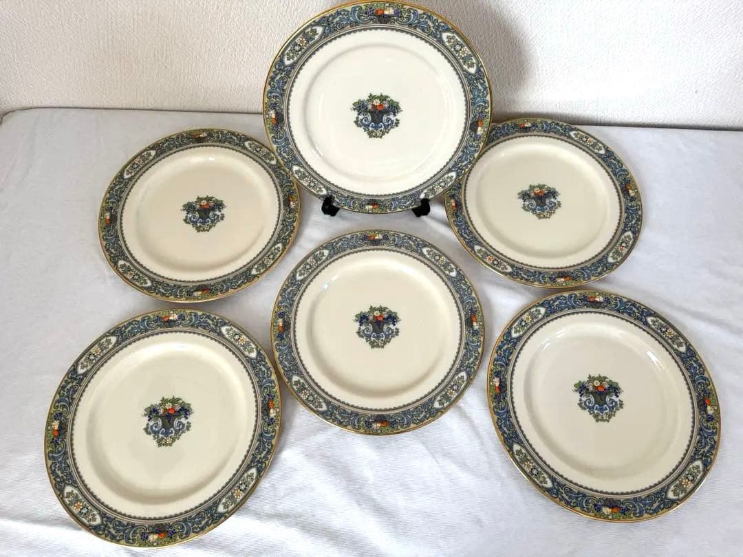 Lenox Autumn USA 金縁 ディナープレート6枚 美品