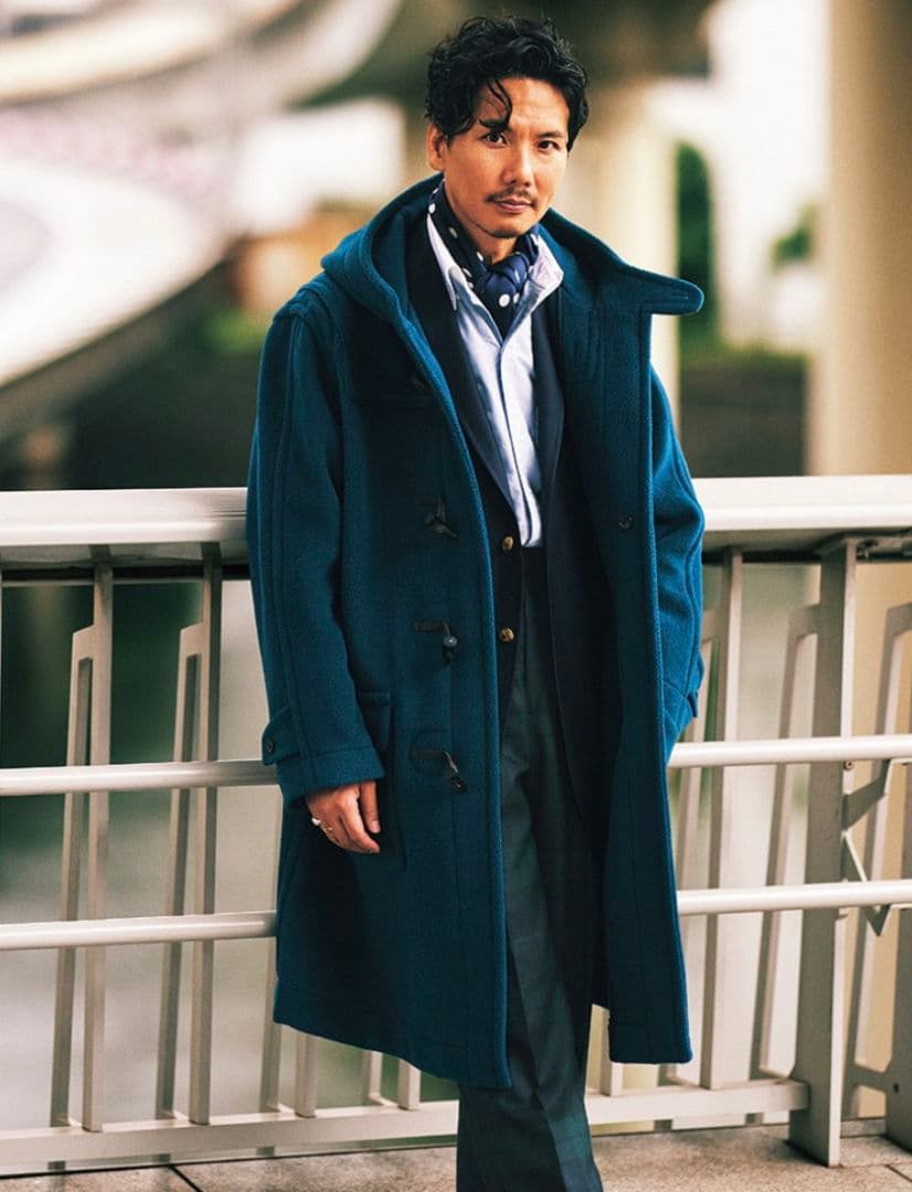 BEAMS F 【別注】INVERTERE / ヘリンボーン ダッフルコート