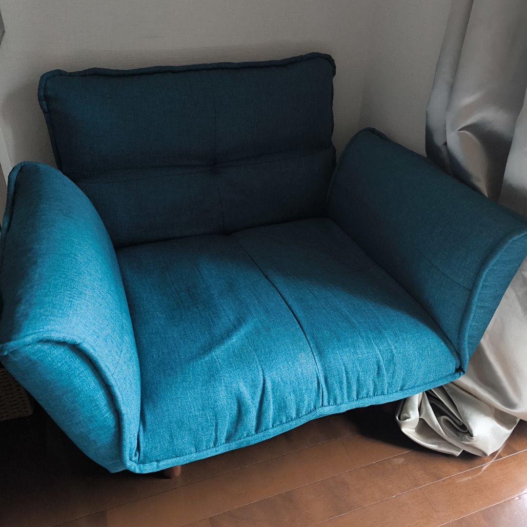 1人掛け ソファ カウチ シングル 日本製 5段階リクライニング「ＫＡＮ」