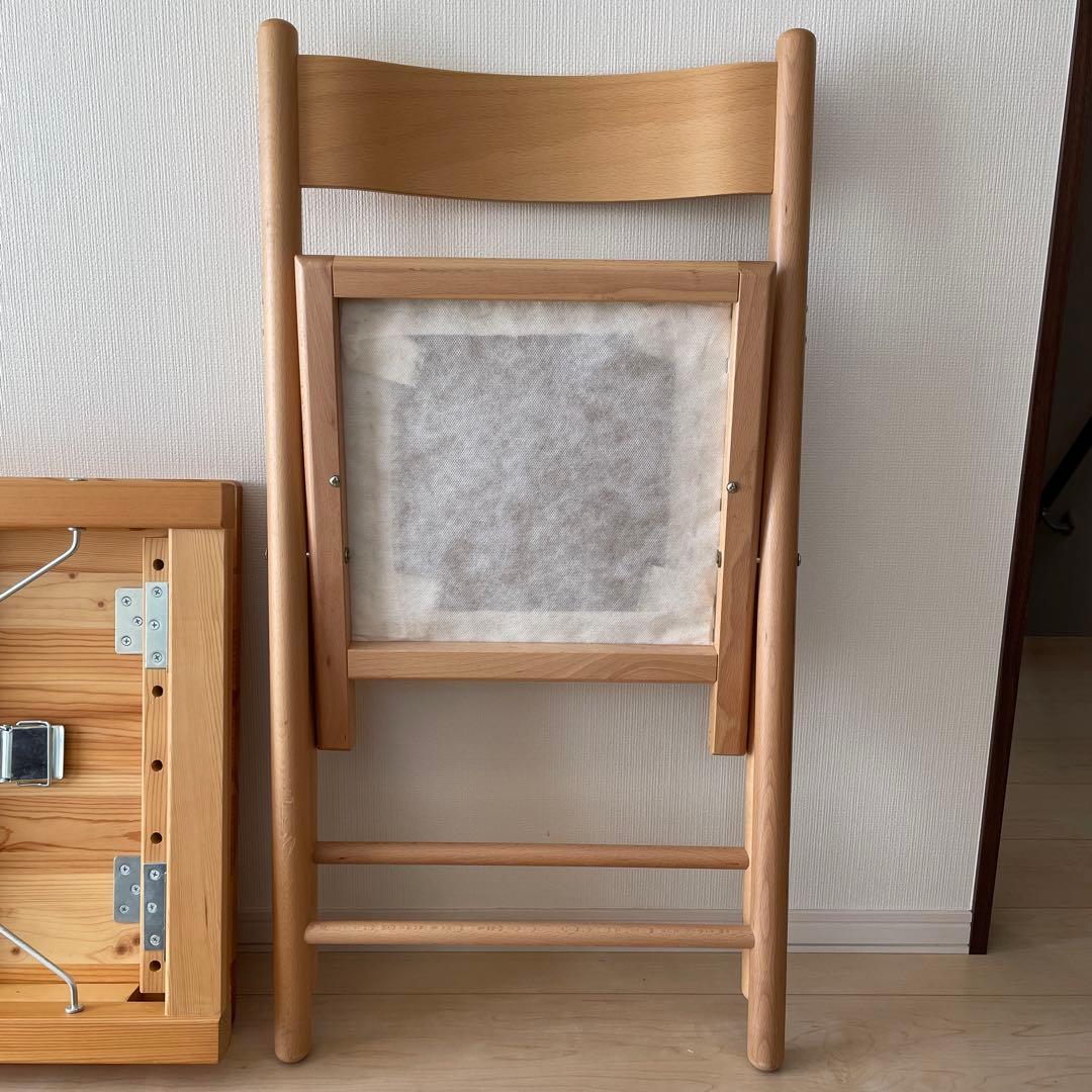 無印良品　折り畳みテーブル・椅子セット　送料込　独り暮らし　新生活