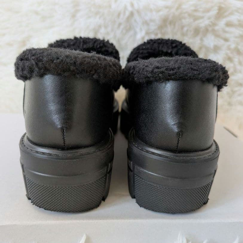 ヒルズアヴェニュー ボア　厚底 ローファー　タンクソール　ストーミ