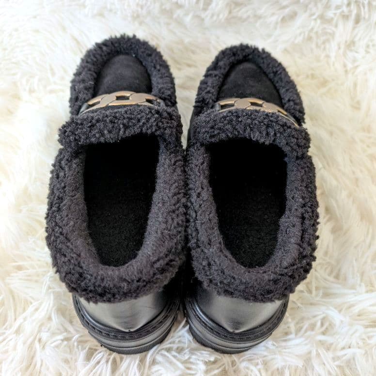 ヒルズアヴェニュー ボア　厚底 ローファー　タンクソール　ストーミ