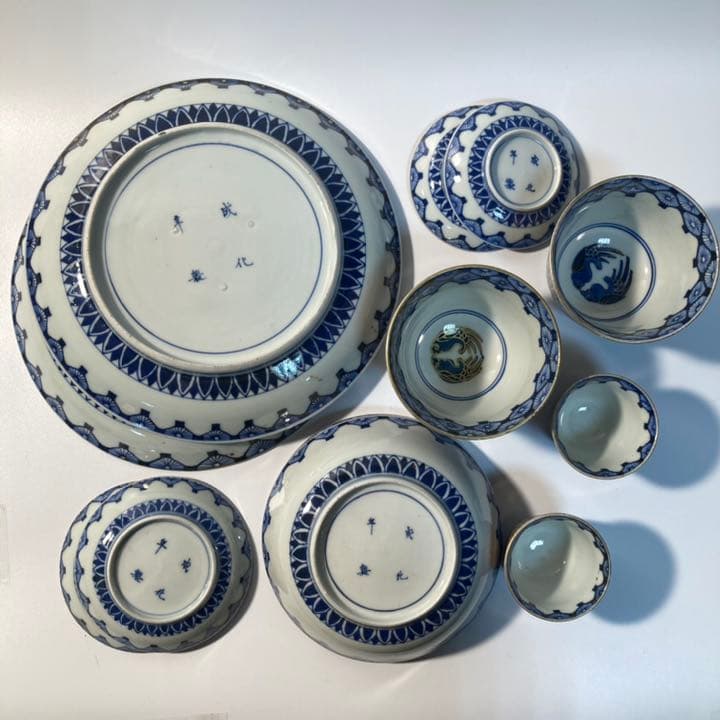 伊万里金欄手通りもの6点×2セット　骨董　古伊万里　R0216ダE