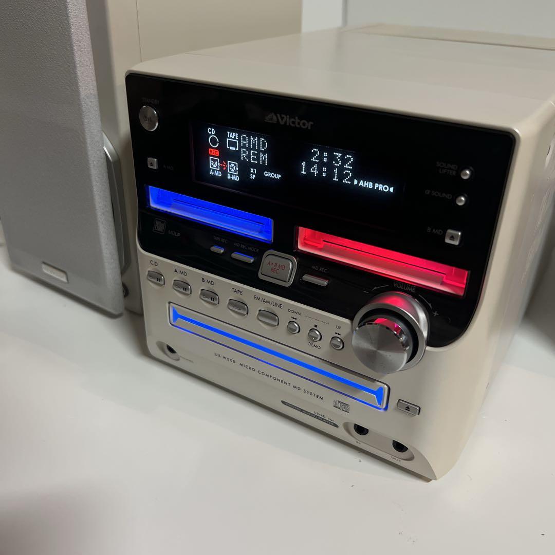 【美品・動作品】希少 Victor CA-UXW500‐W CD MD カセット