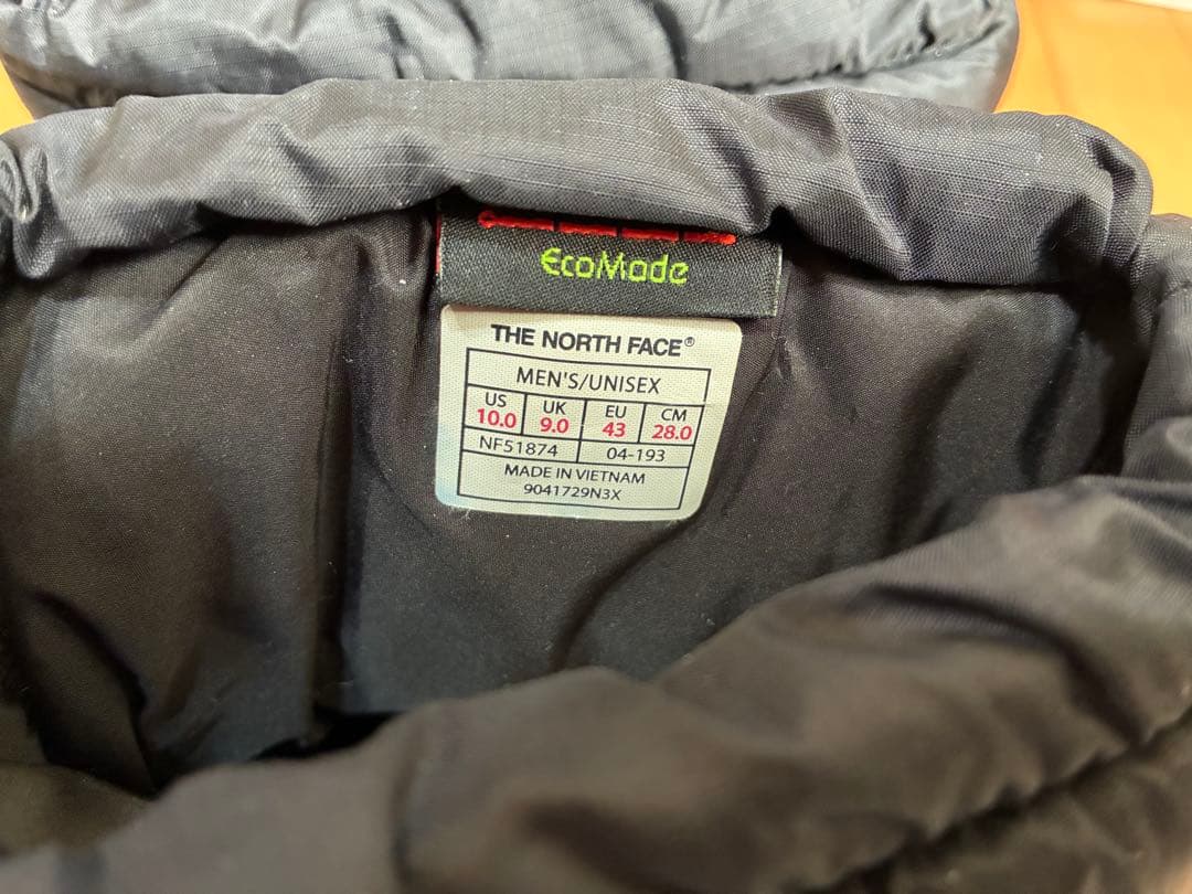 ノースフェイス ヌプシブーティWP ショート黒 28cm north face