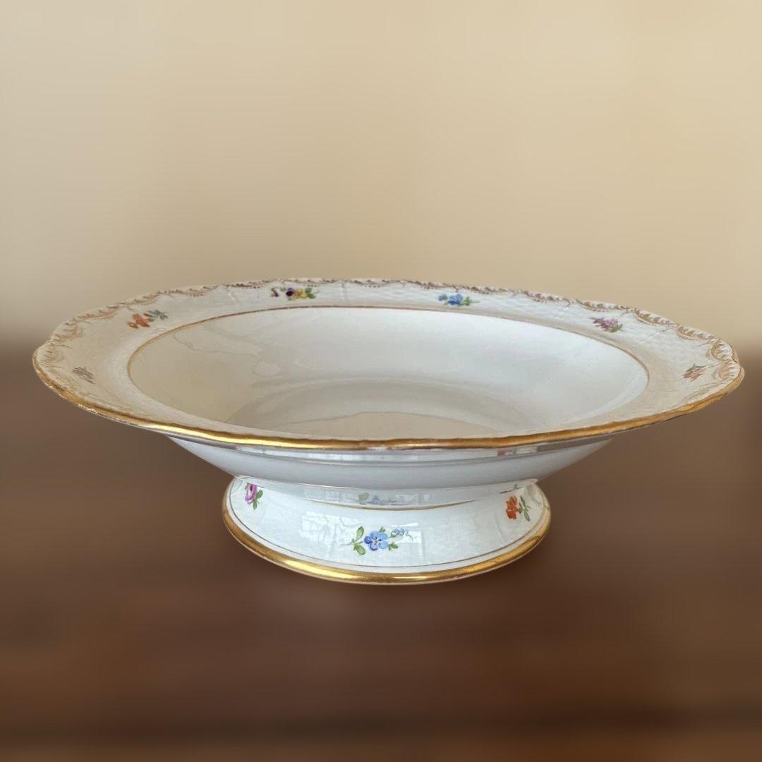 アンティーク KPM フィギュア付き蓋コンポート