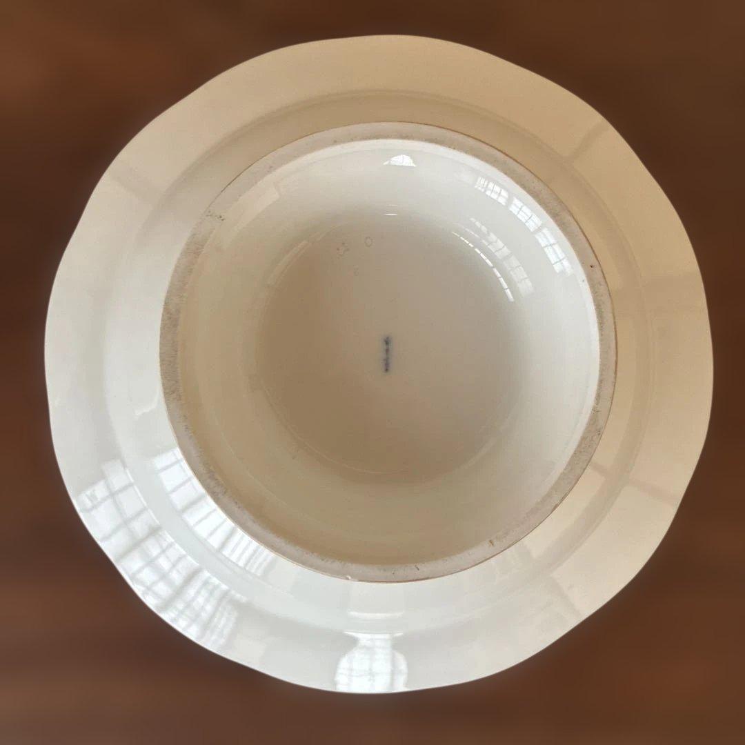 アンティーク KPM フィギュア付き蓋コンポート