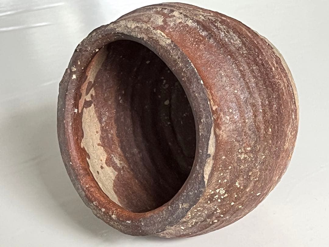 古越前　お歯黒壺