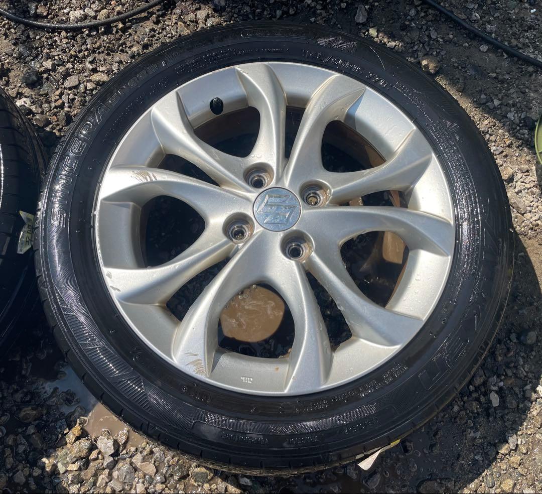 値下げ中‼️SUZUKI純正アルミ165/60R15 タイヤ付き