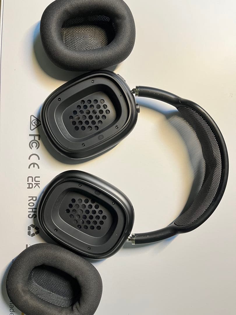 ブラック オーバーイヤー型ヘッドフォン