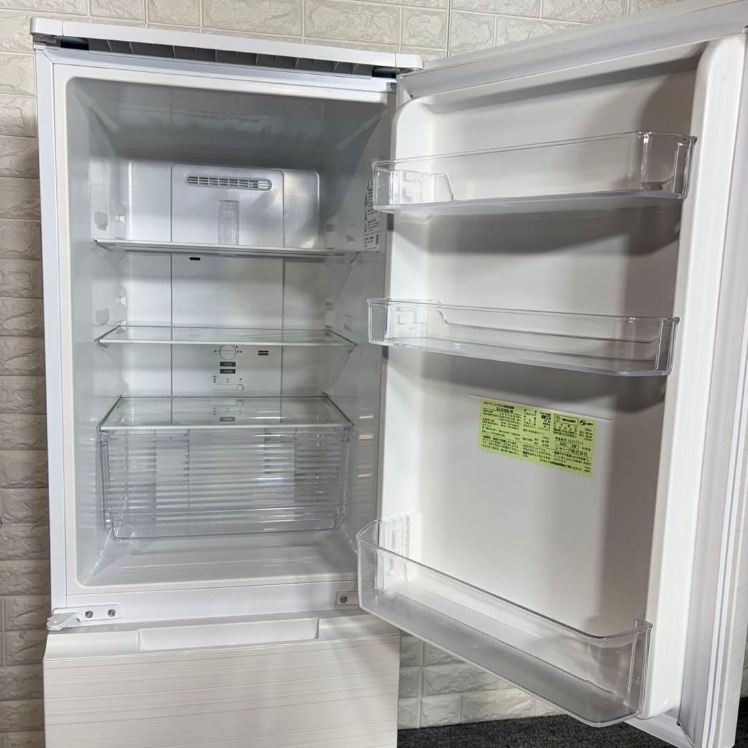 SHARP 冷蔵庫 SJ-D18G-W 179L 家電 どっちもドア B124