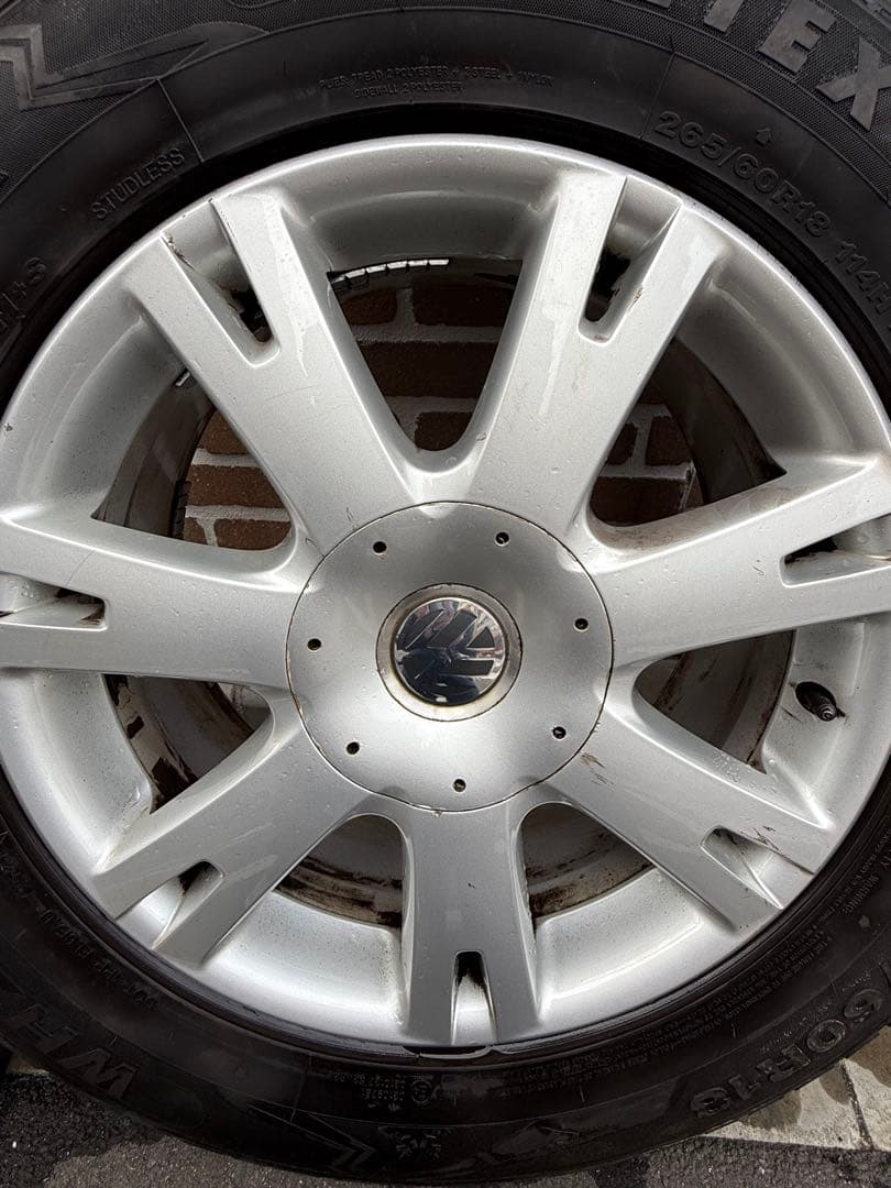 フォルクスワーゲン18インチトゥワレグホイール×スタッドレス 265/60R18