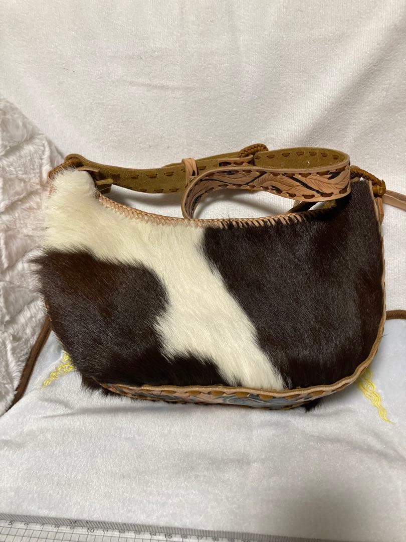 j*o様 売り尽くし！ハラコ ショルダーバッグ 本革使用