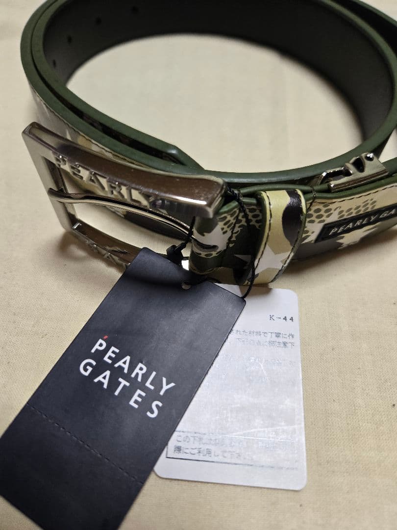 スター　星柄　カモフラ　パーリーゲイツ　ベルト　ゴルフウェア