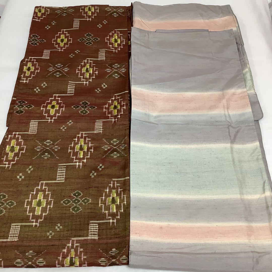 【彦兵衛mini】7マルキ本場大島紬入り！正絹紬など22点セット0201-7