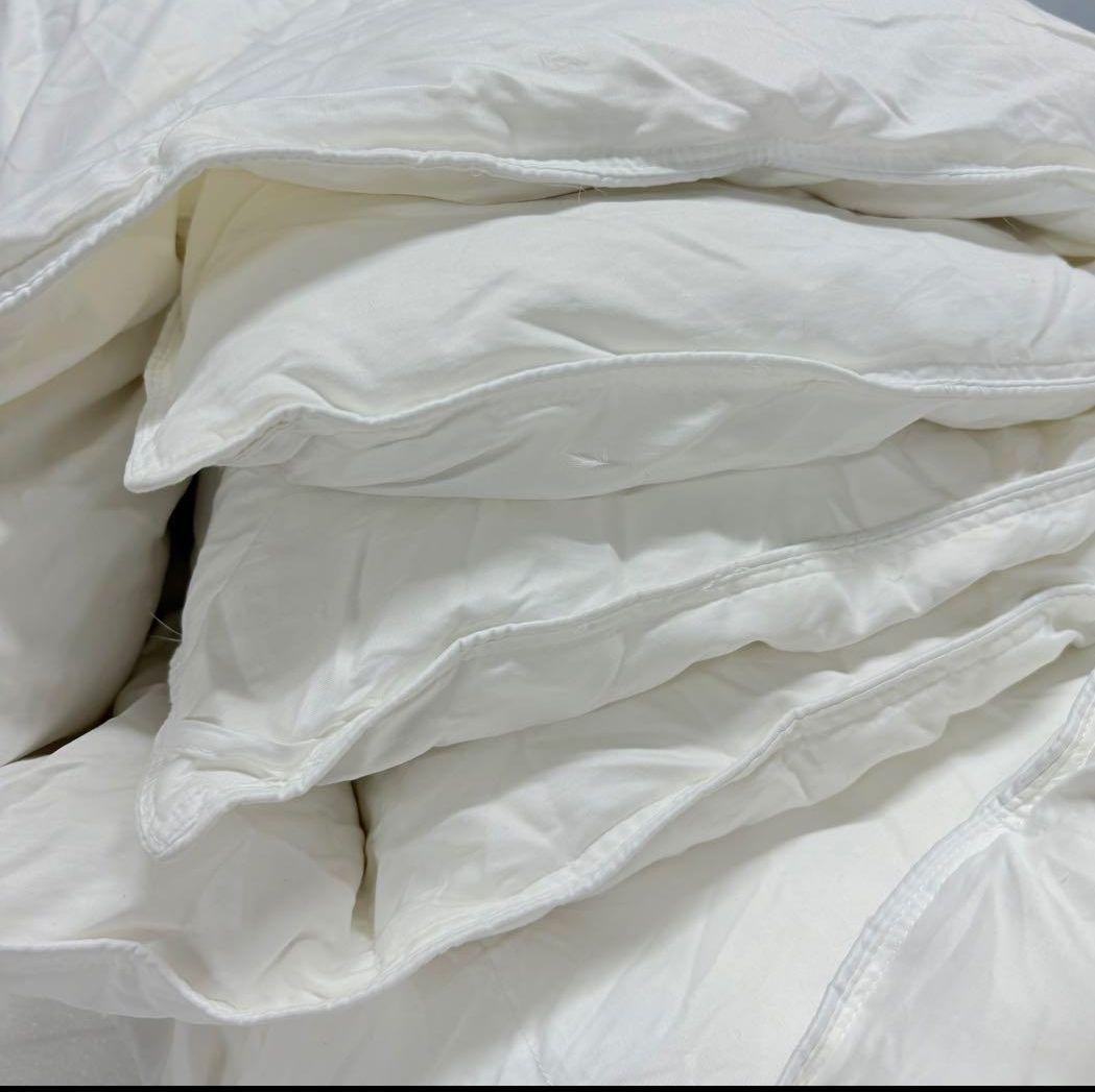 ポーランド産 羽毛布団 二層式キルト 170x210cm セミダブル