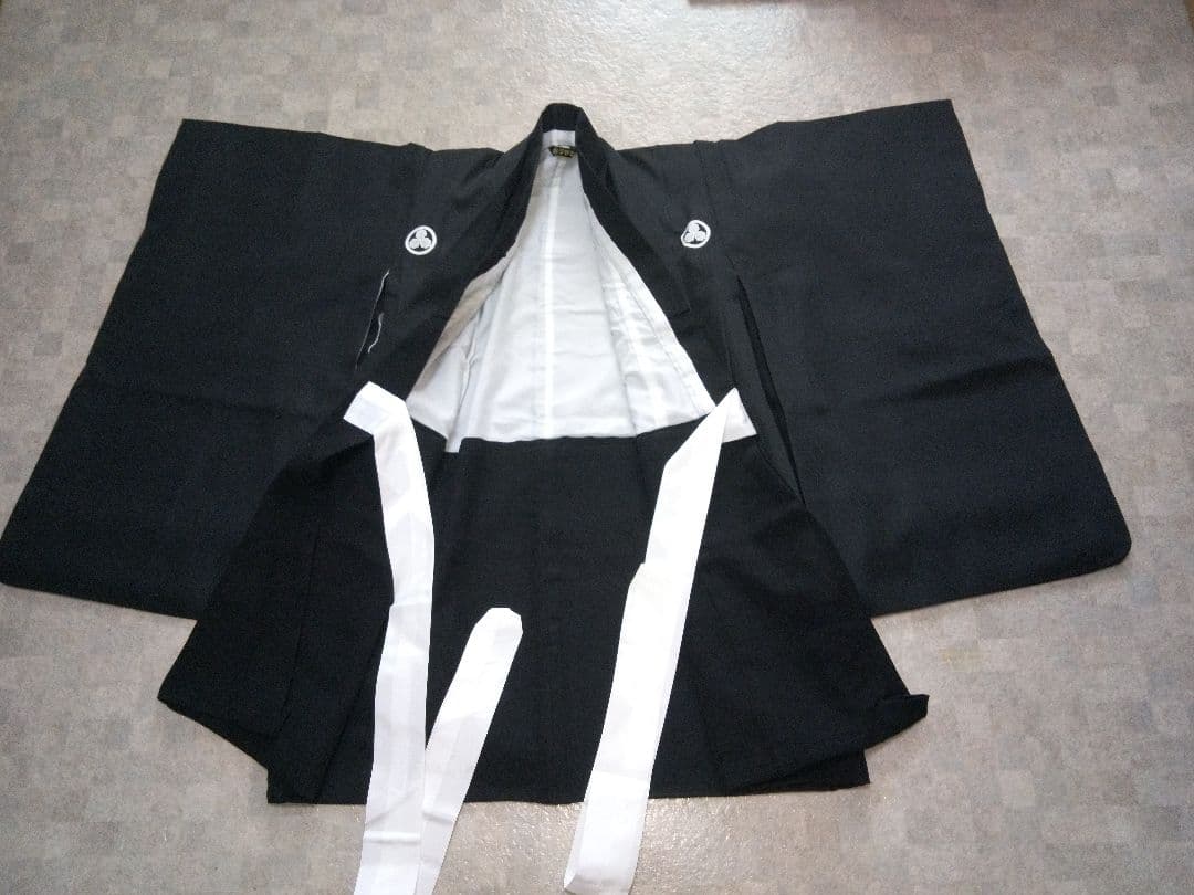 【七五三5歳用】黒紋付袴セット