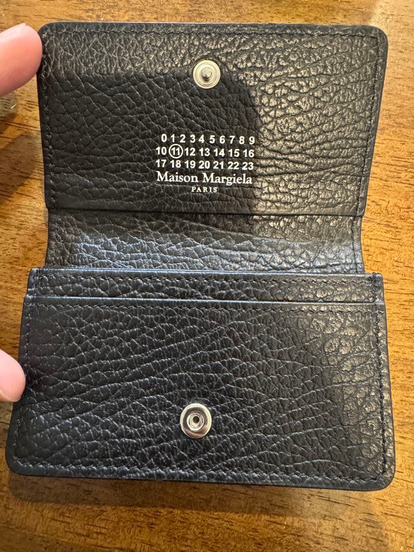 Maison Margiela ブラック　メゾンマルジェラ　名刺入れカードケース