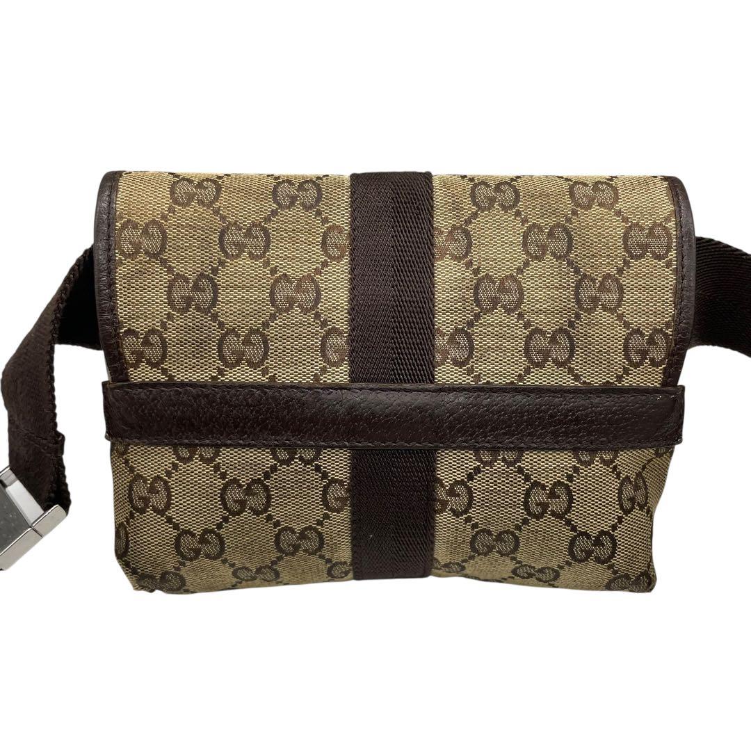 GUCCI ウエストポーチ GG キャンバス w5
