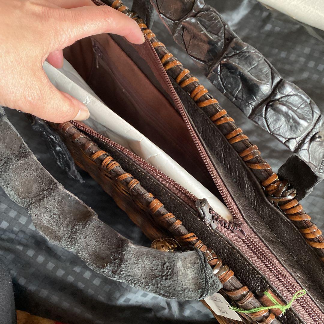 一点もの　手作り竹籠バッグ