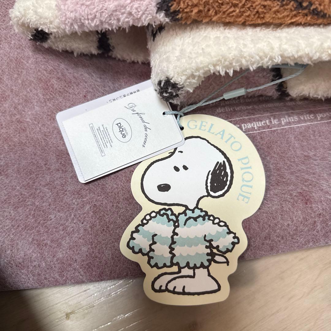 新品　完売品　gelato piqueジェラート ピケ　ブランケット　スヌーピー