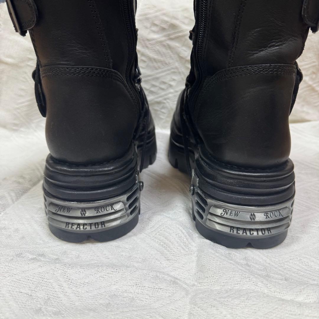 【NEWROCK】M-373-S4 ショーツブーツ レースアップ REACTOR
