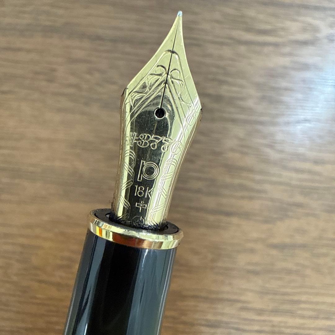 PLATINUM 万年筆 3776 セルロイド 鼈甲 ペン先18K 中字