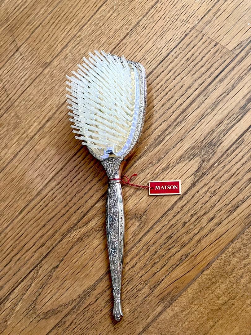 MATSON マトソン バラ アンティーク くし 金 ゴールド ヘアブラシ 花