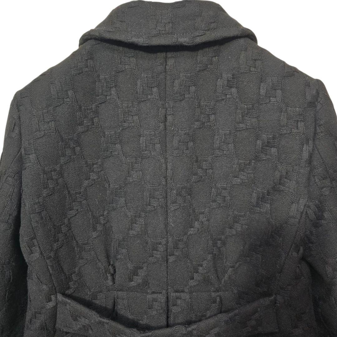 miu miu ミュウミュウ ジャガード織り ウールコート 42