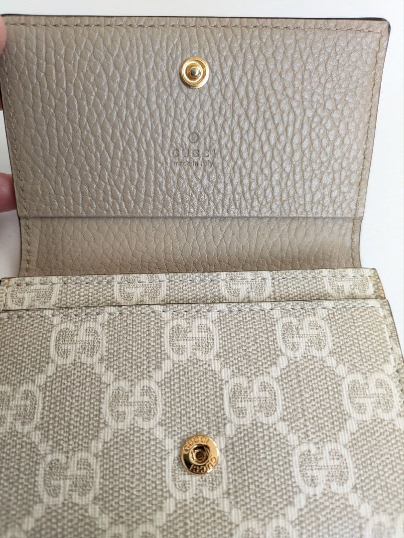 GUCCI 名刺入れ　ダブルG　カードケース　バイカラー　定期入れ