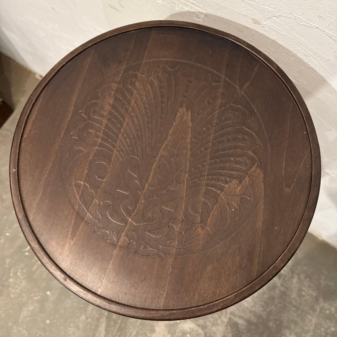 ヴィンテージ　ラウンド　スツール　ハイチェア　2