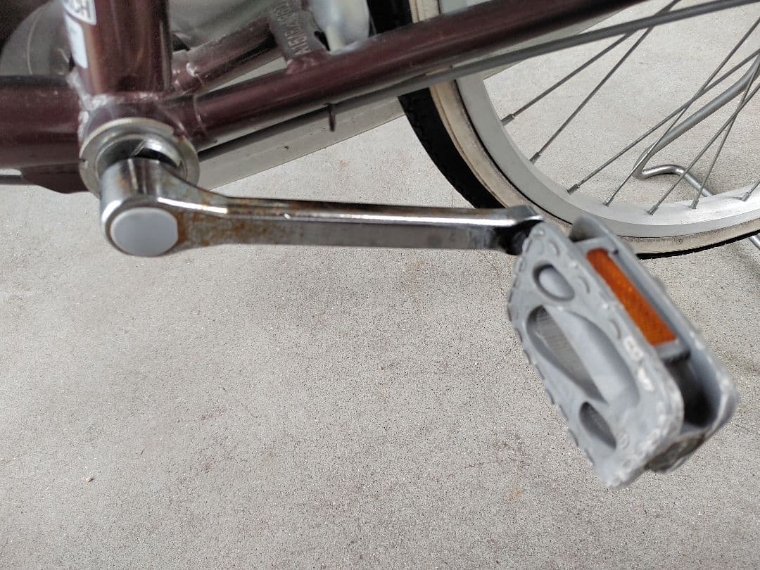 【値下げ】マルイシ　自転車　シティ サイクル 24インチ ブラウン　引き取り価格