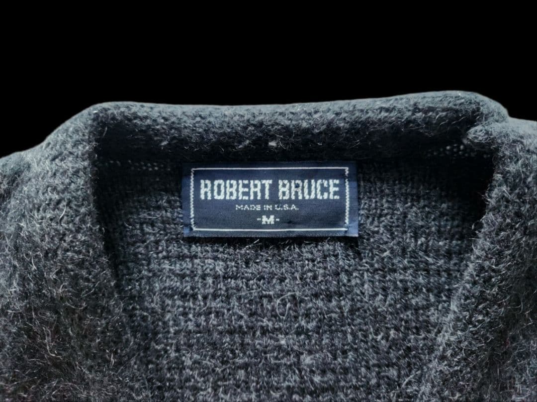 トップス 70s ROBERT BRUCE Mohair Knit Chacoal M