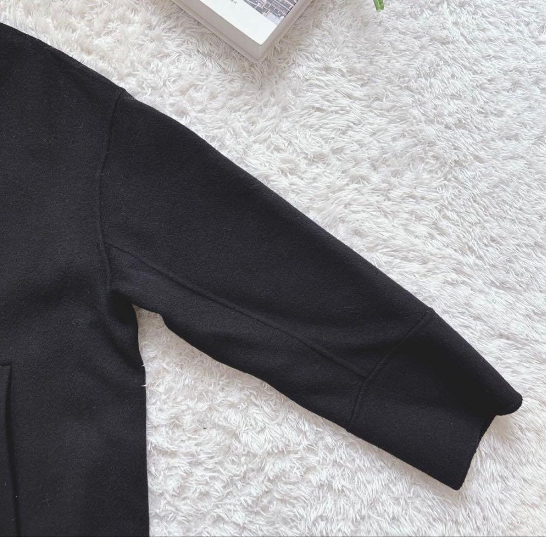 【週末SALE中】evernavy リバーPコート ダブルブレスト M 黒