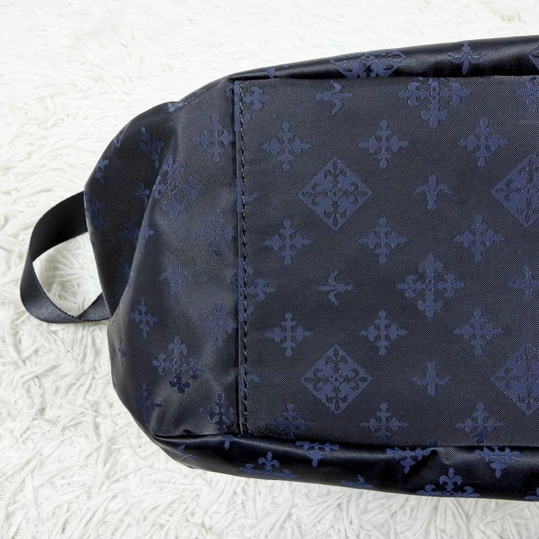 【極美品】 russet ナイロンジャガード ショルダーバッグ　2WAY 肩がけ