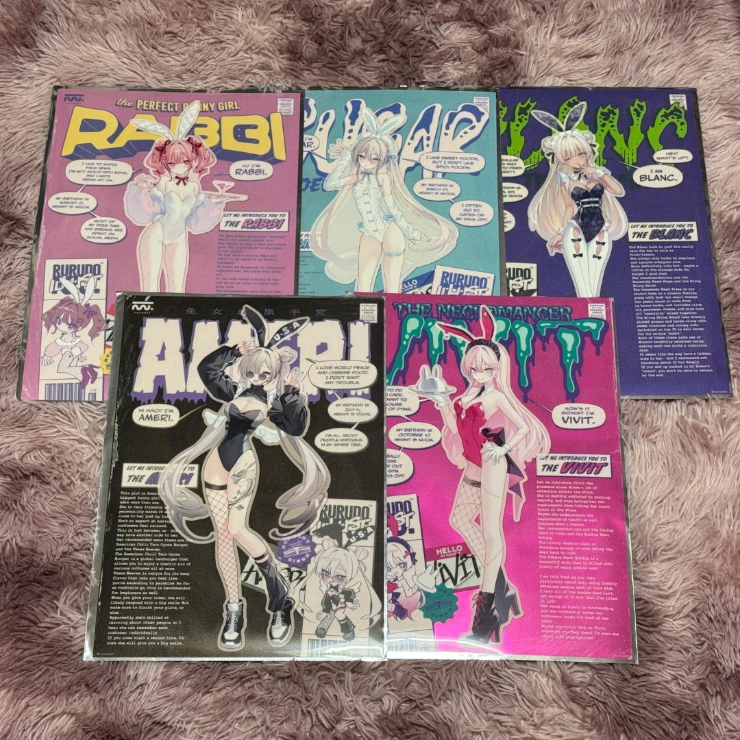 rurudo Diner くじ A3 クリアポスター コンプリートセット