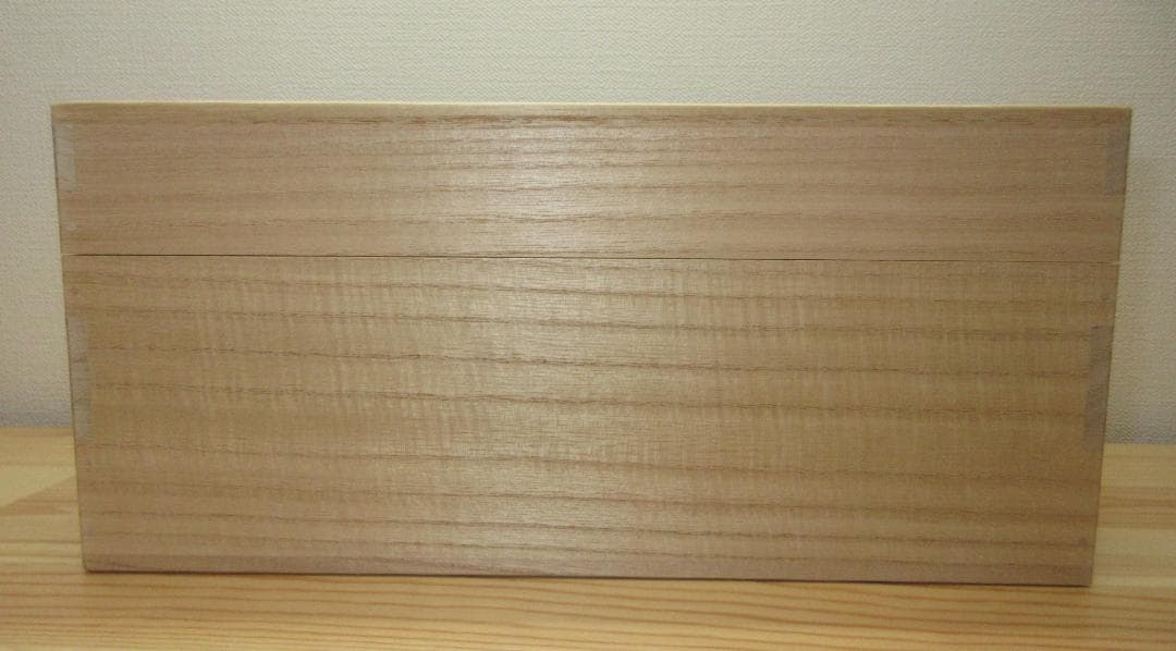 送料込【逢絢亭・新品】茶道具 三ツ入茶通箱 表流好 木地 木製 紙箱入り