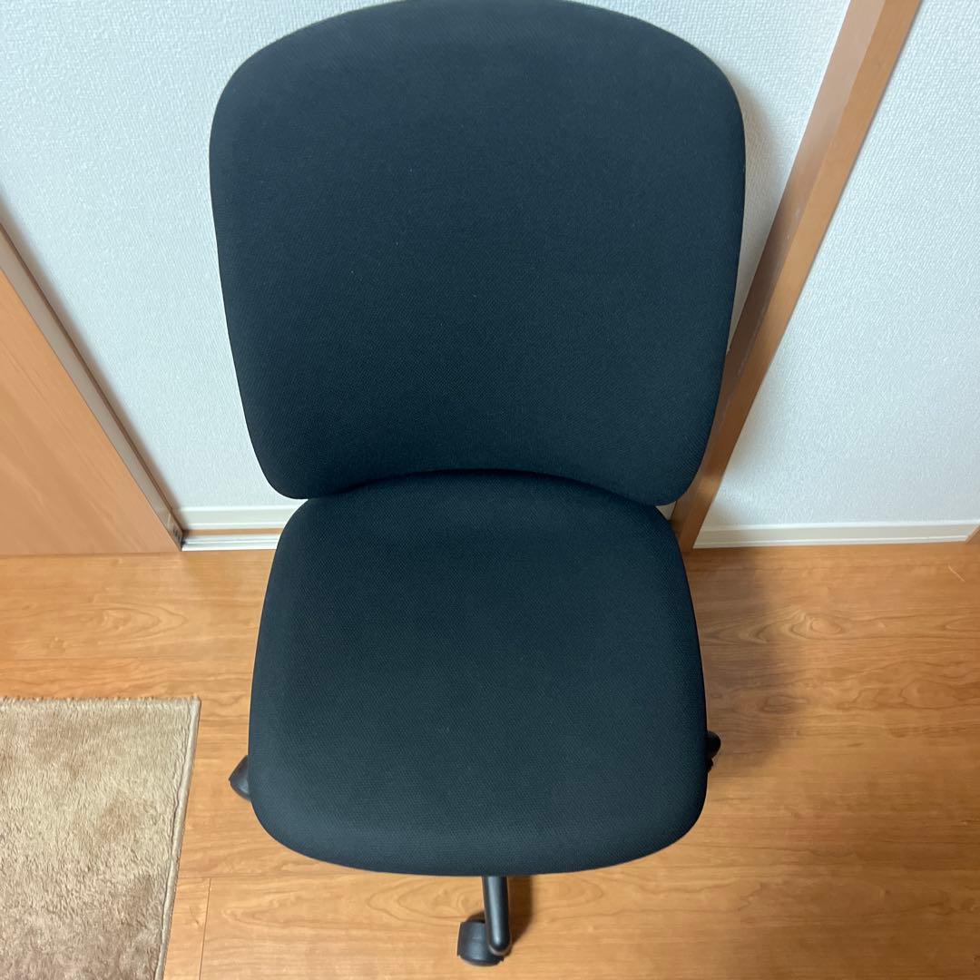【美品】PLUS オフィスチェア ブラック ハイバック肘なし（KC-K63SL）