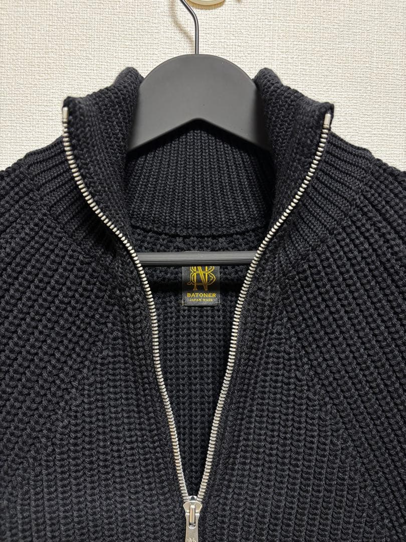 バトナー BATONER シグネチャー ドライバーズニット サイズ2 M ウール