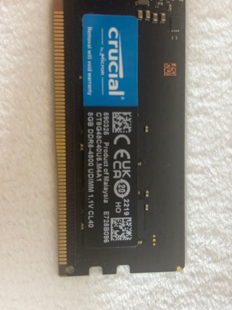 crucial DDR5-4800 16GB (8GB×2)