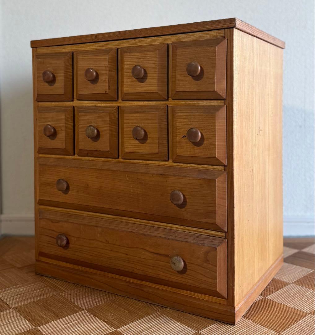 SNT1336 アンティーク 木製 チェスト 小物入れ 昭和レトロ 引き出し