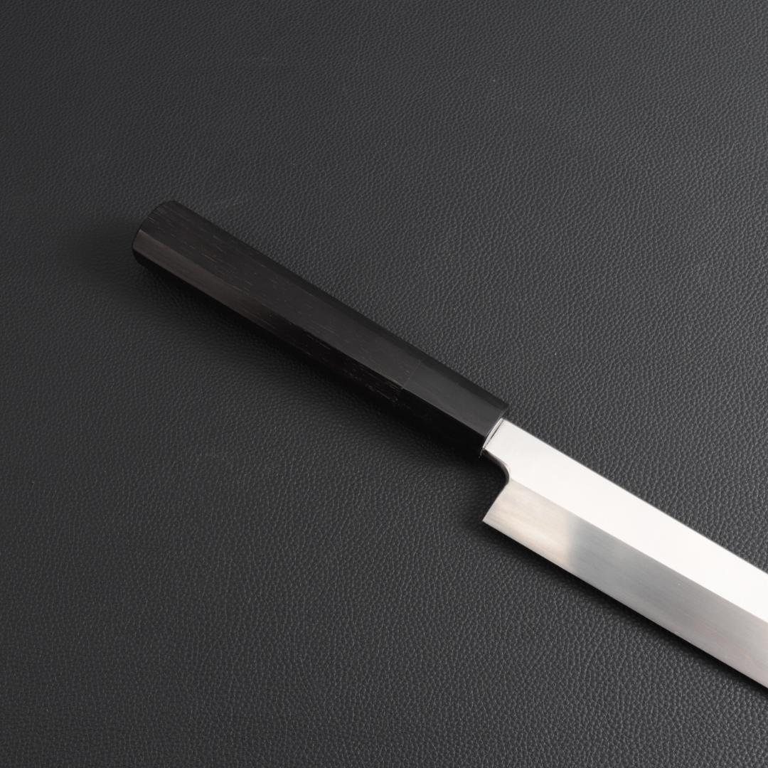 9320梵静刃物 柳刃包丁 9寸 刺身包丁 刃は究極の切れ味 黒檀黒水牛角八角柄