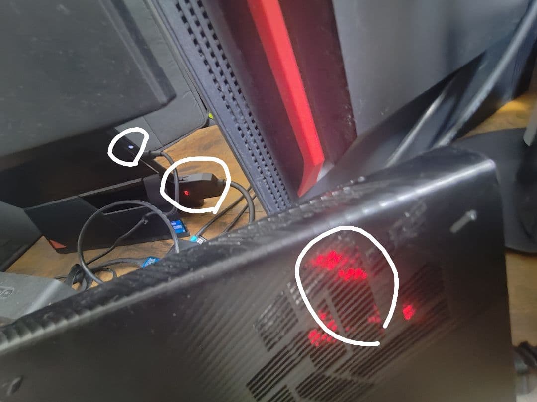 ROG XG Mobile GC31 RTX3080 端子の爪正常 外付けGPU