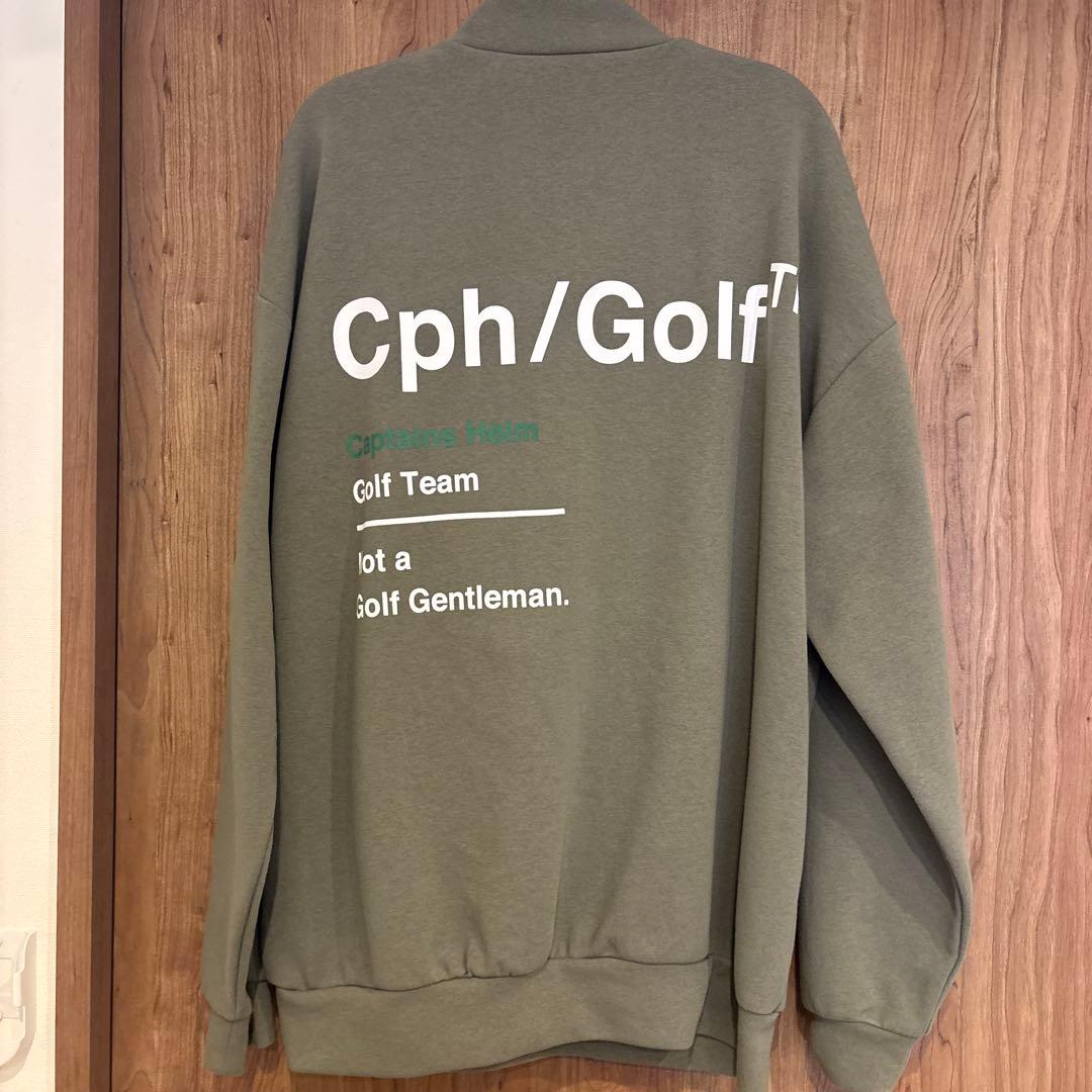 Cph/Golf ハーフジップ セーター M カーキ