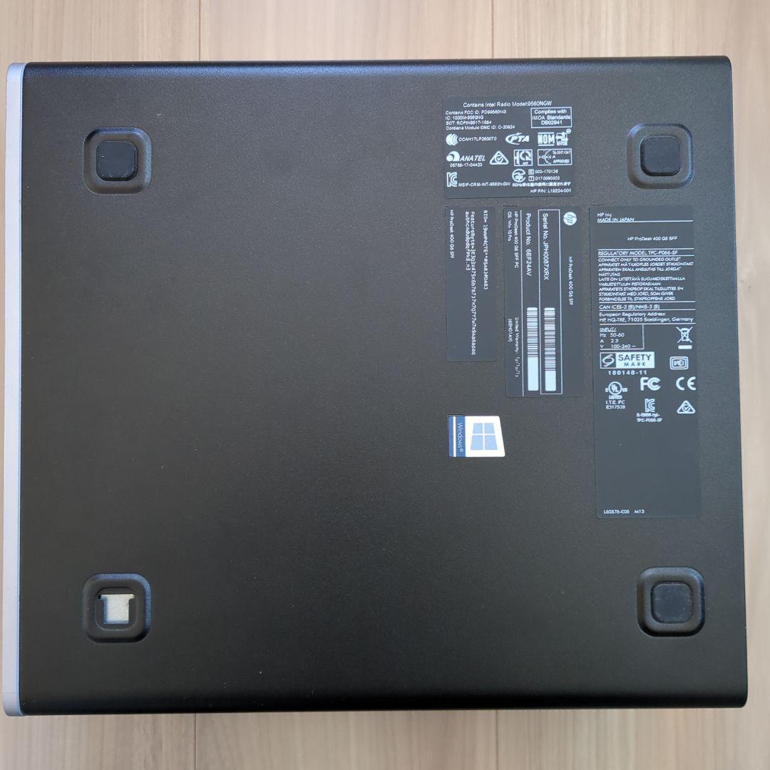Windowsデスクトップ HP ProDesk 400 G6/Corei3-9100/32GB/Win11
