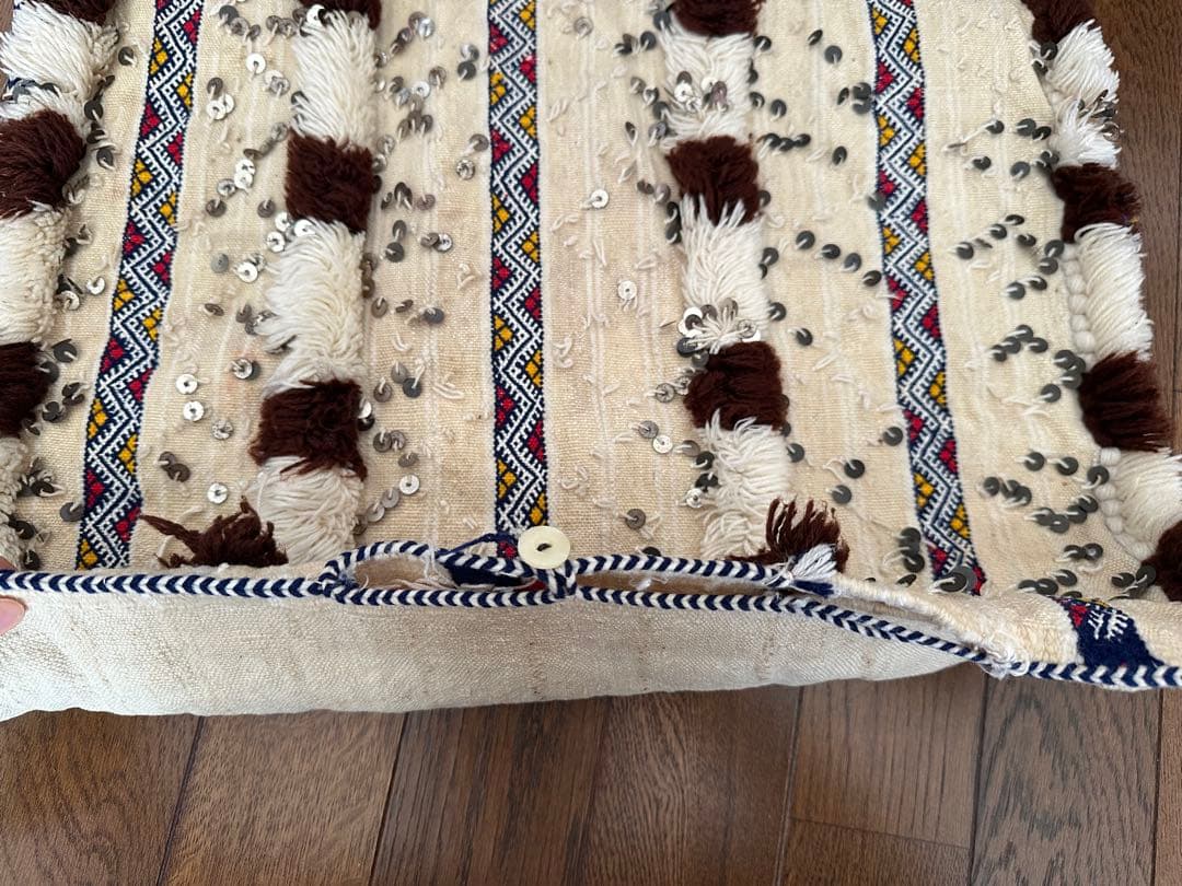 モロッコ現地購入　テキスタイル飾り布