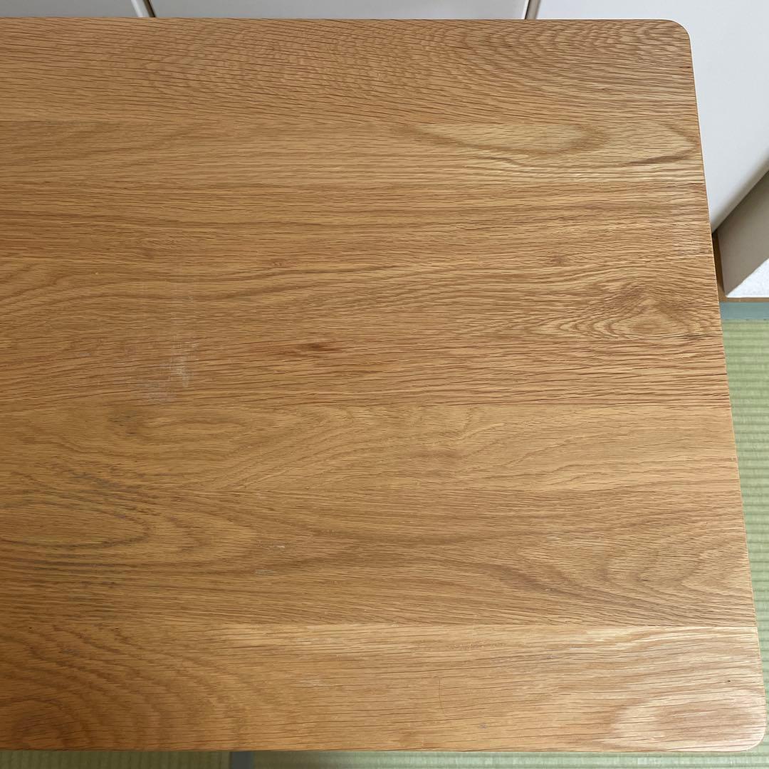無印良品 オーク無垢材デスク（引出・足元棚付）