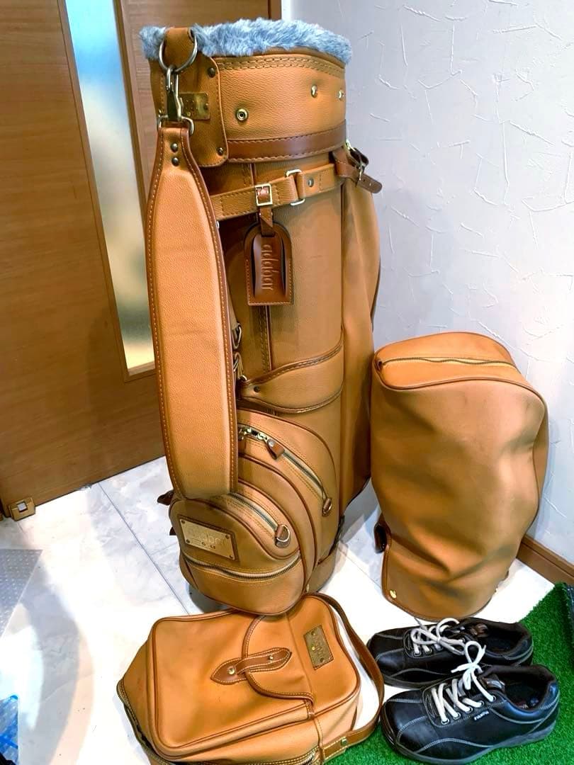 良品　高級モデル　アダバット　キャディバッグ　シューズケース　メンズレディース